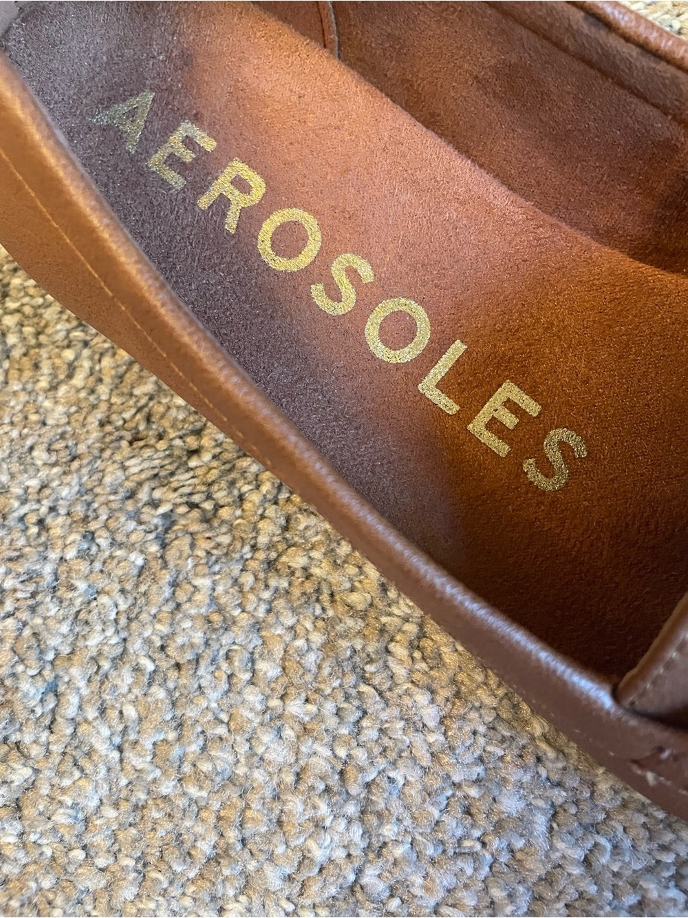 AEROSOLES Women’s Tan Leather Horsebit Slip-On Loafers Size 6.5 NWOB - Picture 7 of 7